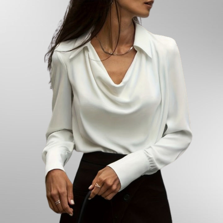 Clara | Elegant Satin Blouse