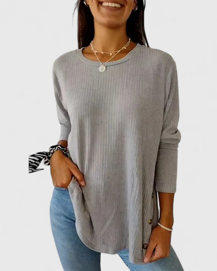 Clara | Elegant Crew Top