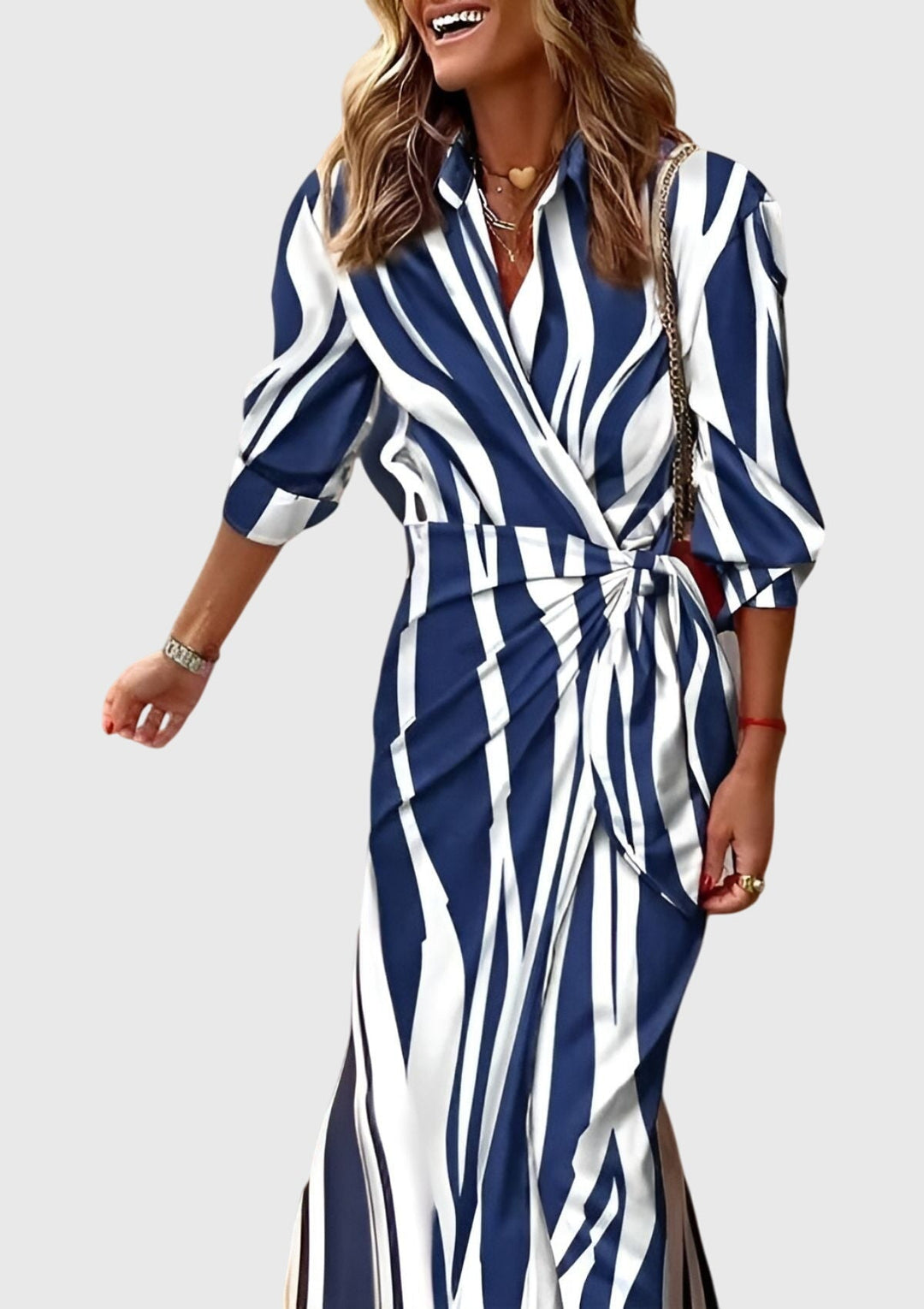 Clara | Elegant Wrap Dress with Print
