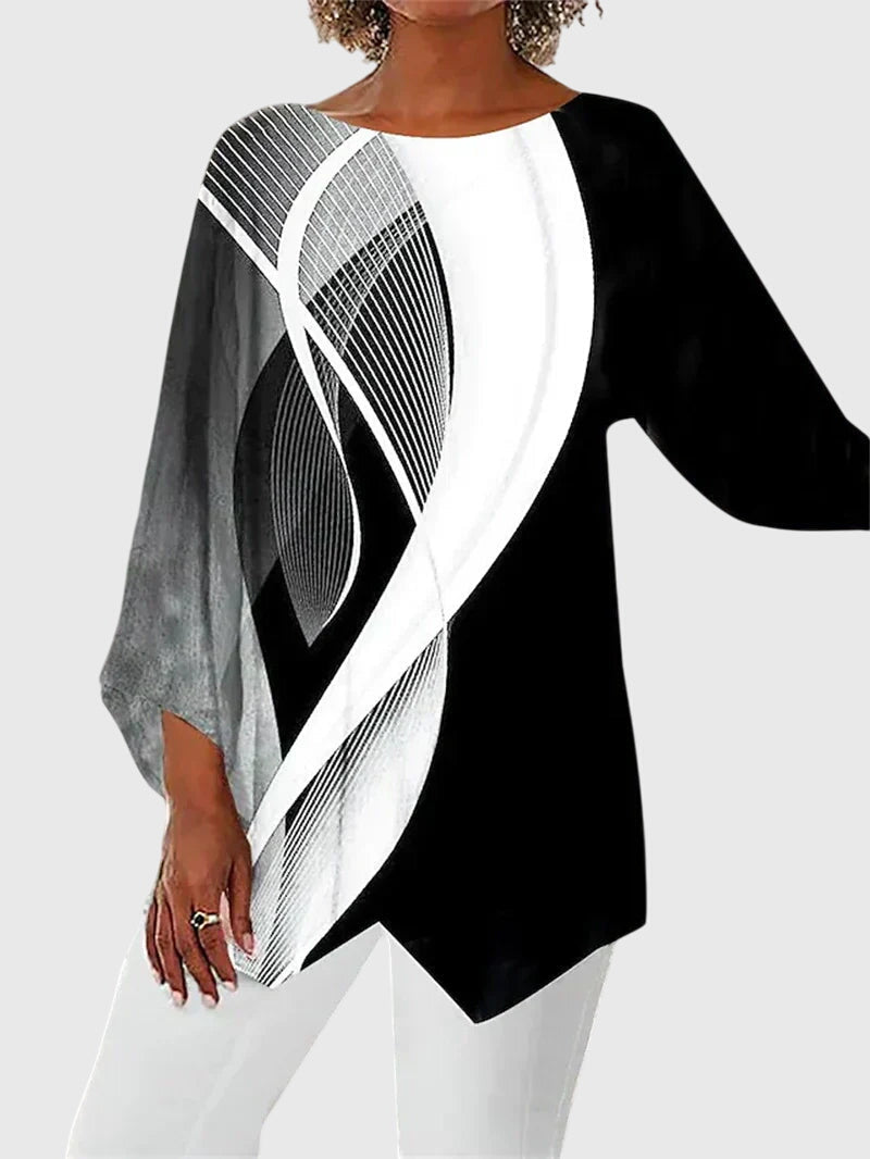 Clara | Elegant Crew Neck Top