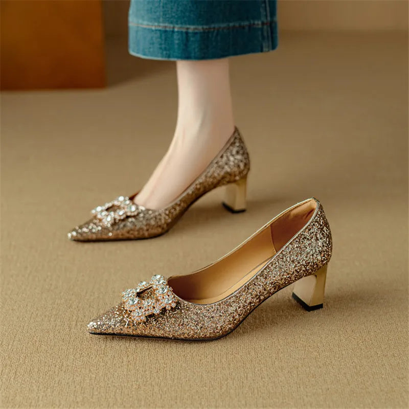 Clara | Gloria Glitter Pumps