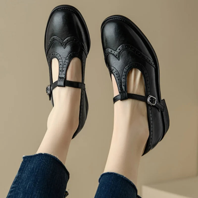 Clara | Elegant T-Strap Mary Janes