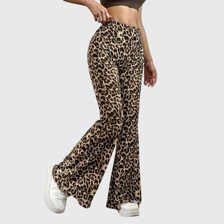 Clara | Leopard Bootcut Pants